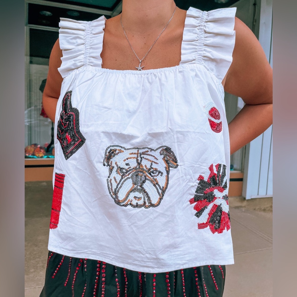Bulldog queen of sparkles tank